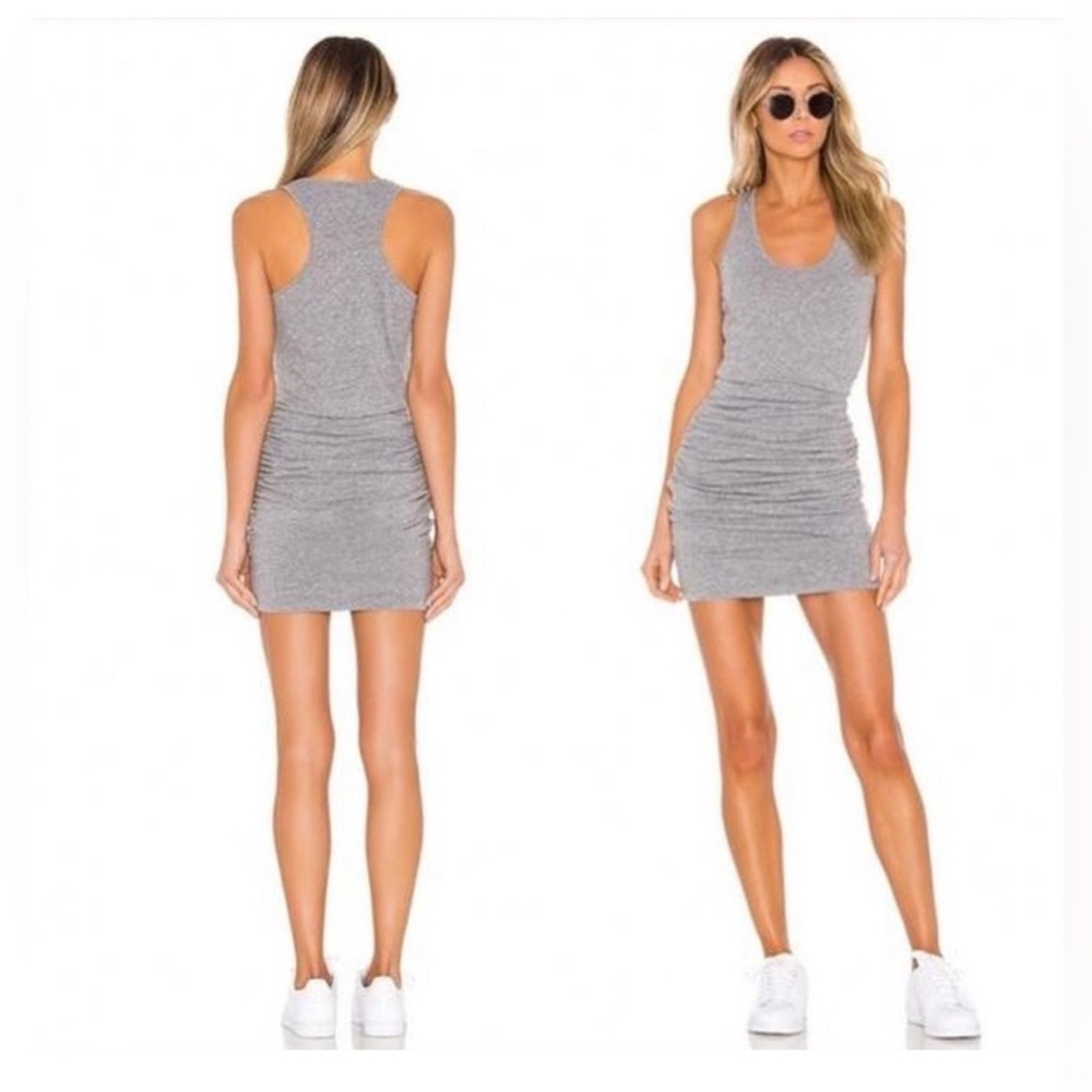 Monrow Heather Gray Mini Dress